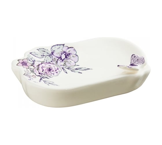 Мыльница Fora настольная керамика, Butterfly FOR-BF036