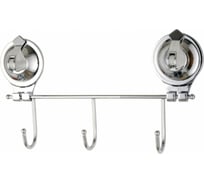 Держатель Fora TRIUMF для полотенец 23 см, с 3 крючками, на присосках T003