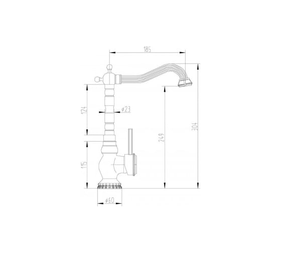 Смеситель для кухонной мойки ZorG A 305K-BR