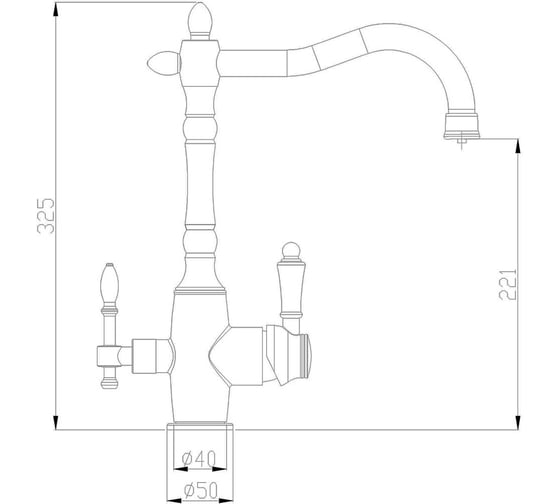 Смеситель для кухонной мойки ZorG Steel Hammer SH 812 SATIN