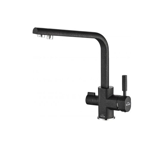 Смеситель для кухонной мойки ZorG Steel Hammer SH 909 BLACK CR