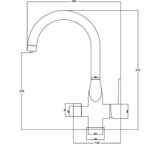 Смеситель для кухонной мойки ZorG Steel Hammer SH 910 SATIN