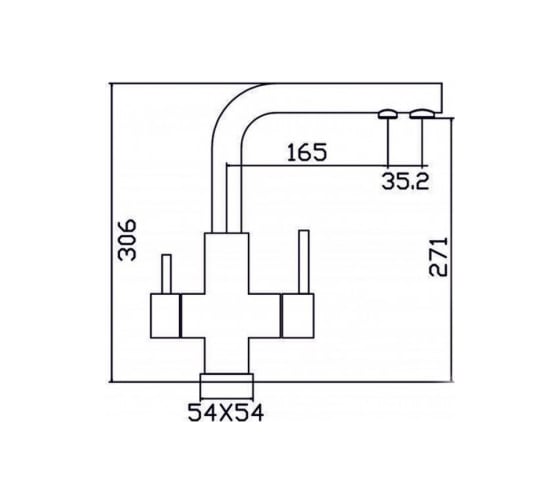Смеситель для кухонной мойки ZorG SZR-1126