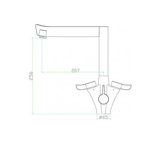 Смеситель для кухонной мойки ZorG SZR-1219-7В