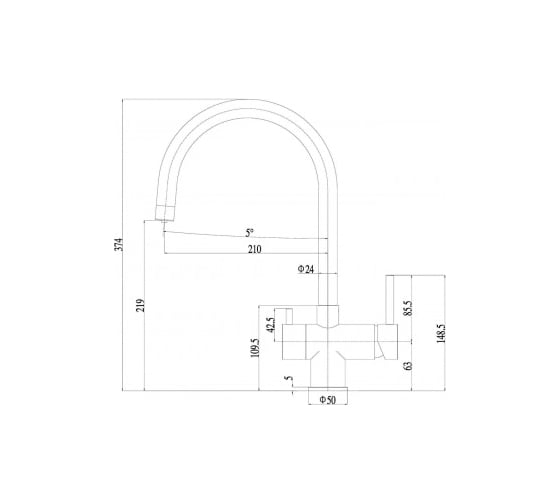 Смеситель для кухонной мойки ZorG SZR-7020