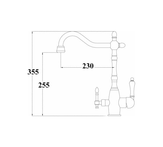 Смеситель для кухонной мойки ZorG ZR 312 YF-33
