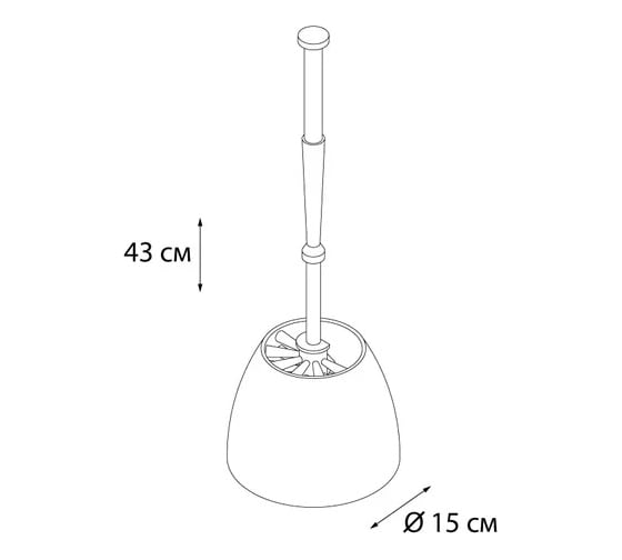 Напольный ерш Grampus зеленый GR-3313A
