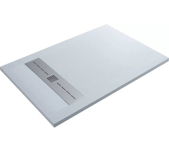 Поддон Aquanet 008 Delight NEW литьевой, 1200х800х30 мм, крышка из нерж, белый камень 00255442