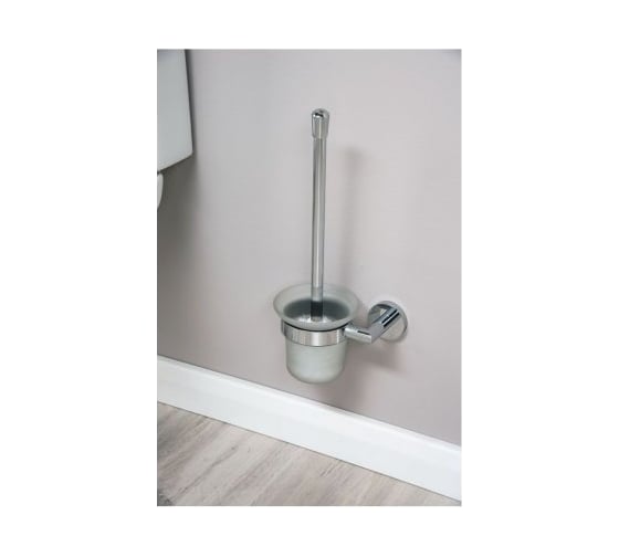 Ершик в стакане с держателем Aquanet 3688 хром 00187046