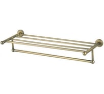 Полка с полотенцедержателем Aquanet 4662 58.5см, золото 00189290