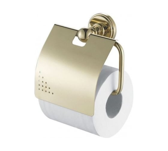 Держатель для туалетной бумаги Aquanet 4686 закрытый, золото 00189285 1
