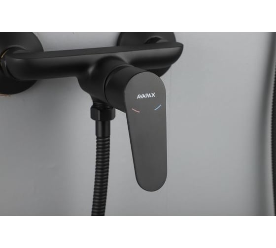 Смеситель для душа Avapax Mosel латунь, D35, черный AP02191B