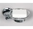 Мыльница  с держателем Aquanet 5585 круглая, стекло, хром 00187051 3