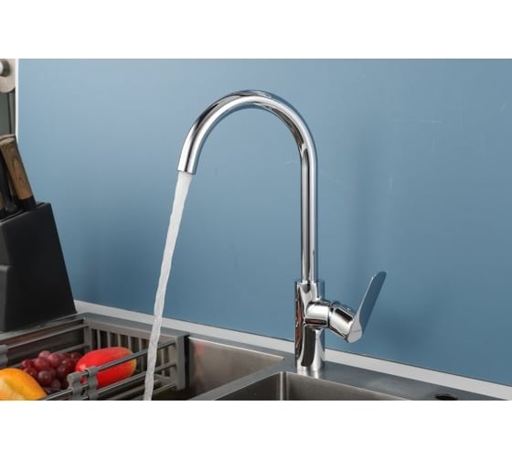 Смеситель для кухни Avapax Main латунь, D30, хром AP03161C