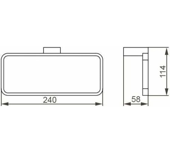 Держатель для полотенца Aquanet 5680 кольцо, хром 00187064