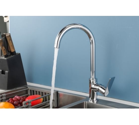 Смеситель для кухни Avapax Weser латунь, D30, хром AP04171C