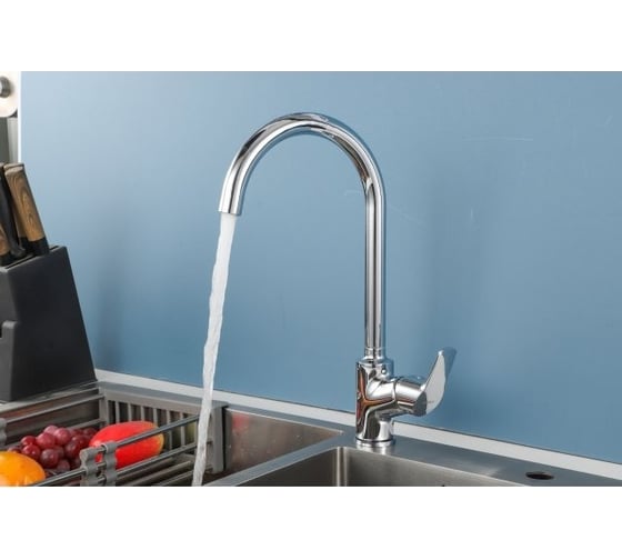 Смеситель для кухни Avapax Neckar латунь, D35, хром AP08171C