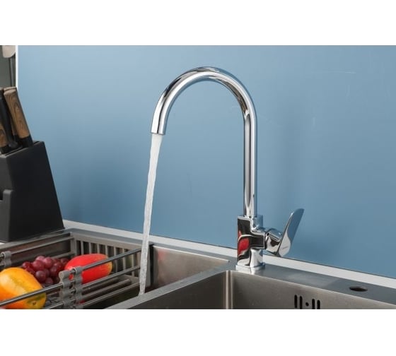 Смеситель для кухни Avapax Isar латунь, D25, хром AP05171C