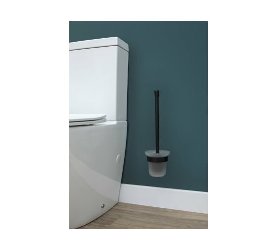 Ершик в стакане с держателем Aquanet 5688MB черн.мат 00241909