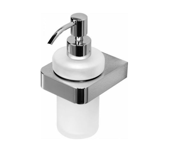 Дозатор для мыла с держателем Aquanet 5781-1 стекло, хром 00187076