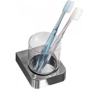 Стакан с держателем Aquanet 5784 стекло, хром 00187074