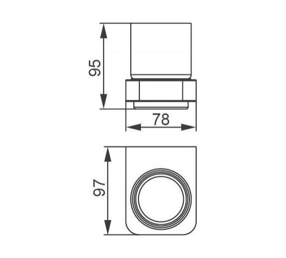Стакан с держателем Aquanet 5784 стекло, хром 00187074