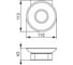 Мыльница с держателем Aquanet 5785 стекло, круглая, хром 00187073 3