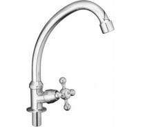 Смеситель для кухни мойки CRON с высоким поворотным изливом, хромированный CN4108