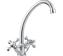 Смеситель для кухни мойки CRON с высоким поворотным изливом, хромированный CN4008-2