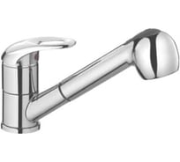 Смеситель для кухни мойки CRON с выдвижным поворотным изливом, хромированный CN6003