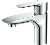 Смеситель для раковины умывальника CRON с коротким изливом, хромированный CN10095