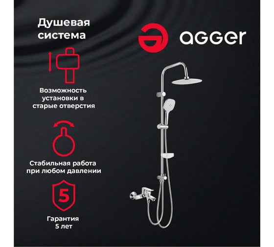 Душевая система Agger A2595000
