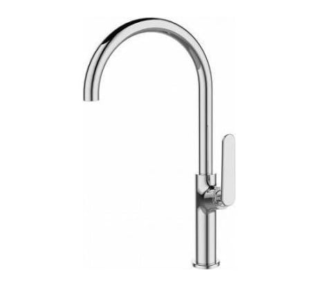 Однозахватный смеситель для кухни Agger Beauty с высоким поворотным С-образным изливом A2600100