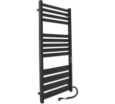 Полотенцесушитель Laris Атлант Премиум ЧК П13 500/1200, сухой тен, левый тэн, черный матовый 73207481