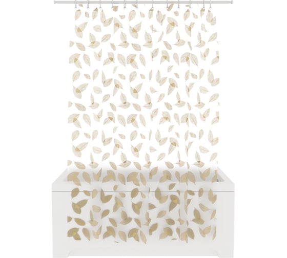 Шторка для ванной комнаты Fora PEVA "BOTANICA GOLD" 200x180 FOR-PV02