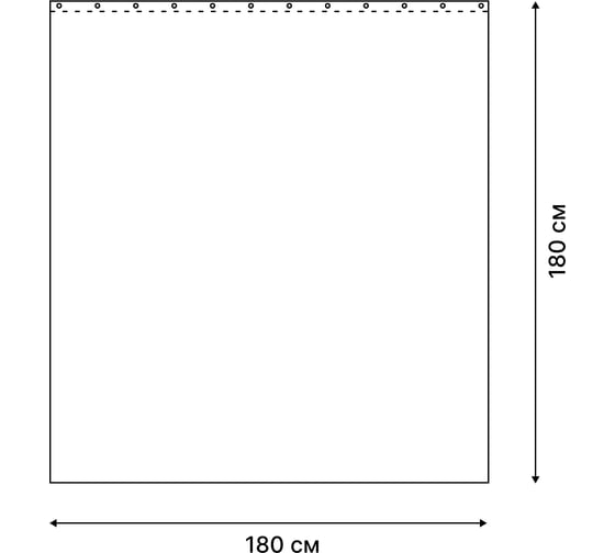 Шторка для ванной комнаты Fora PEVA "DIAMOND" 180x180 FOR-PV12