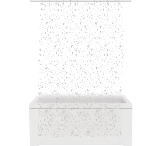 Шторка для ванной комнаты Fora PEVA "GRANIT" 200x180 FOR-PV05