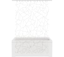 Шторка для ванной комнаты Fora PEVA "SILVER GLASS" 200x180 FOR-PV15