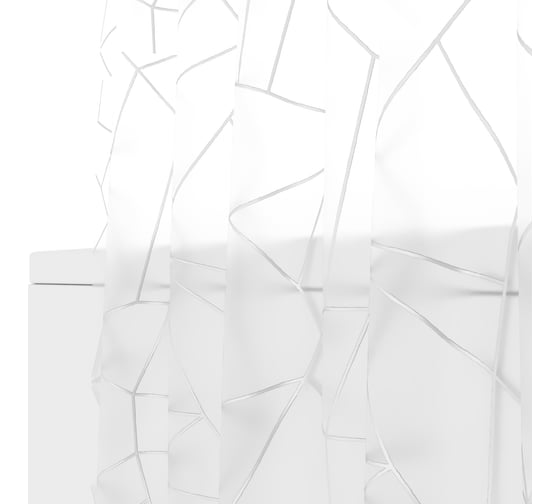 Шторка для ванной комнаты Fora PEVA "SILVER GLASS" 200x180 FOR-PV15