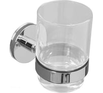 Стакан стекло Aquanet 6384 с держателем, хром 00202118