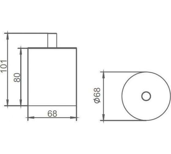 Косметическая емкость Aquanet 8187-GP с крышкой, золото 00202139