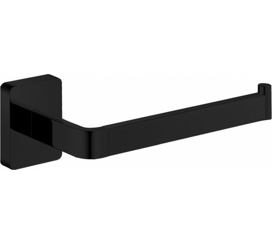 Держатель для туалетной бумаги Aquanet 6586-1MB открытый, черный матовый 00246601 1