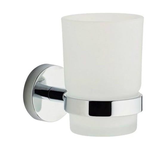 Стакан с держателем Aquanet Flash R6 стекло, круглый 00210783 1