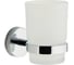 Стакан с держателем Aquanet Flash R6 стекло, круглый 00210783 1