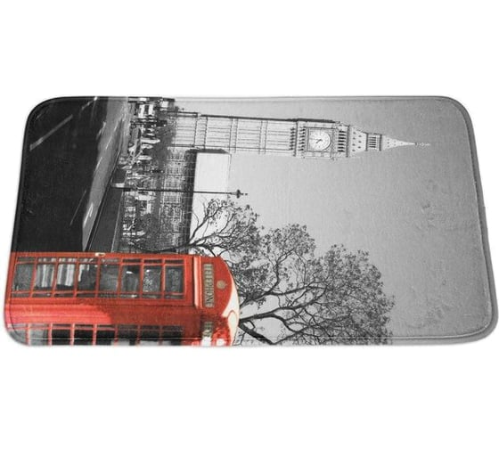 Напольный коврик для ванны Aquanet MA3212A 75 см, прямоугольный, фланель, Лондон 00202347 1