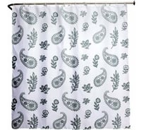 Навесная шторка для ванны Aquanet 180 см, 12 отверстий под кольца, огурцы SC4106A 00202331