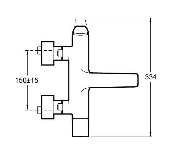 Смеситель для ванны JACOB DELAFON E97369-CP AVID 00000049538
