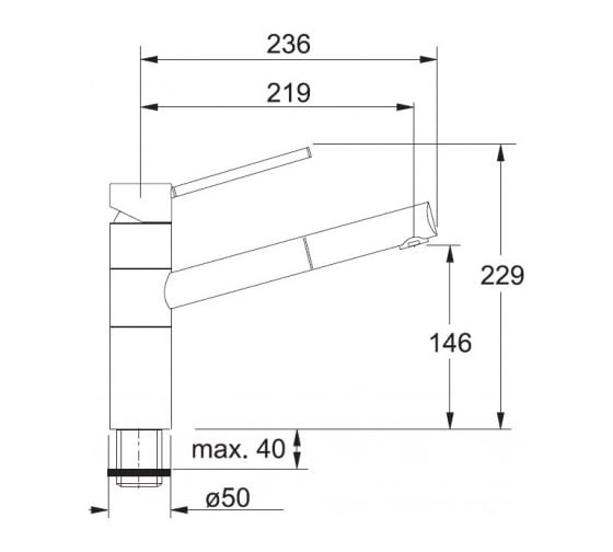 Смеситель FRANKE 350, хром/графит, металлик 115.0006.707