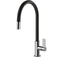 Смеситель FRANKE Ambient Evo выдвижной шланг, хром/черный 115.0373.950