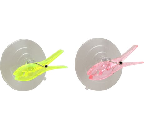 Набор крючков Рыжий кот Прищепки на присоске 2 шт. HS-1 311852